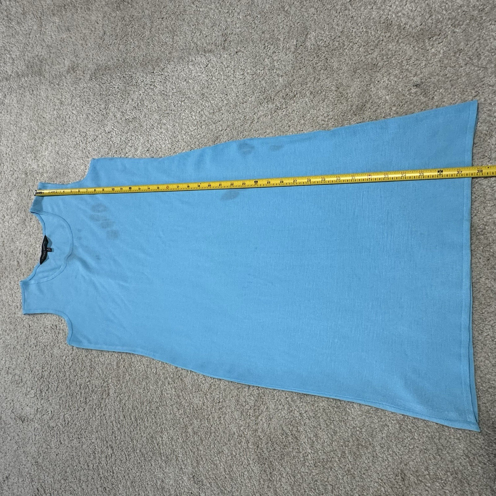 Ming Wang Sleeveless Shift Dress Women’s S Blue Knee Length Pencil