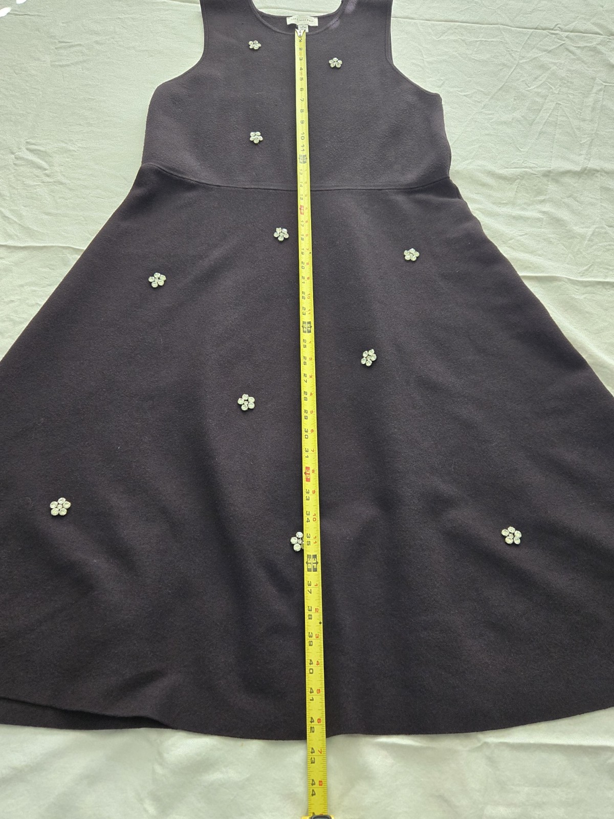 Free Assembly Rhinestone Embellished Sleeveless Gothic Midi Dress, Sz XL (16-18)
