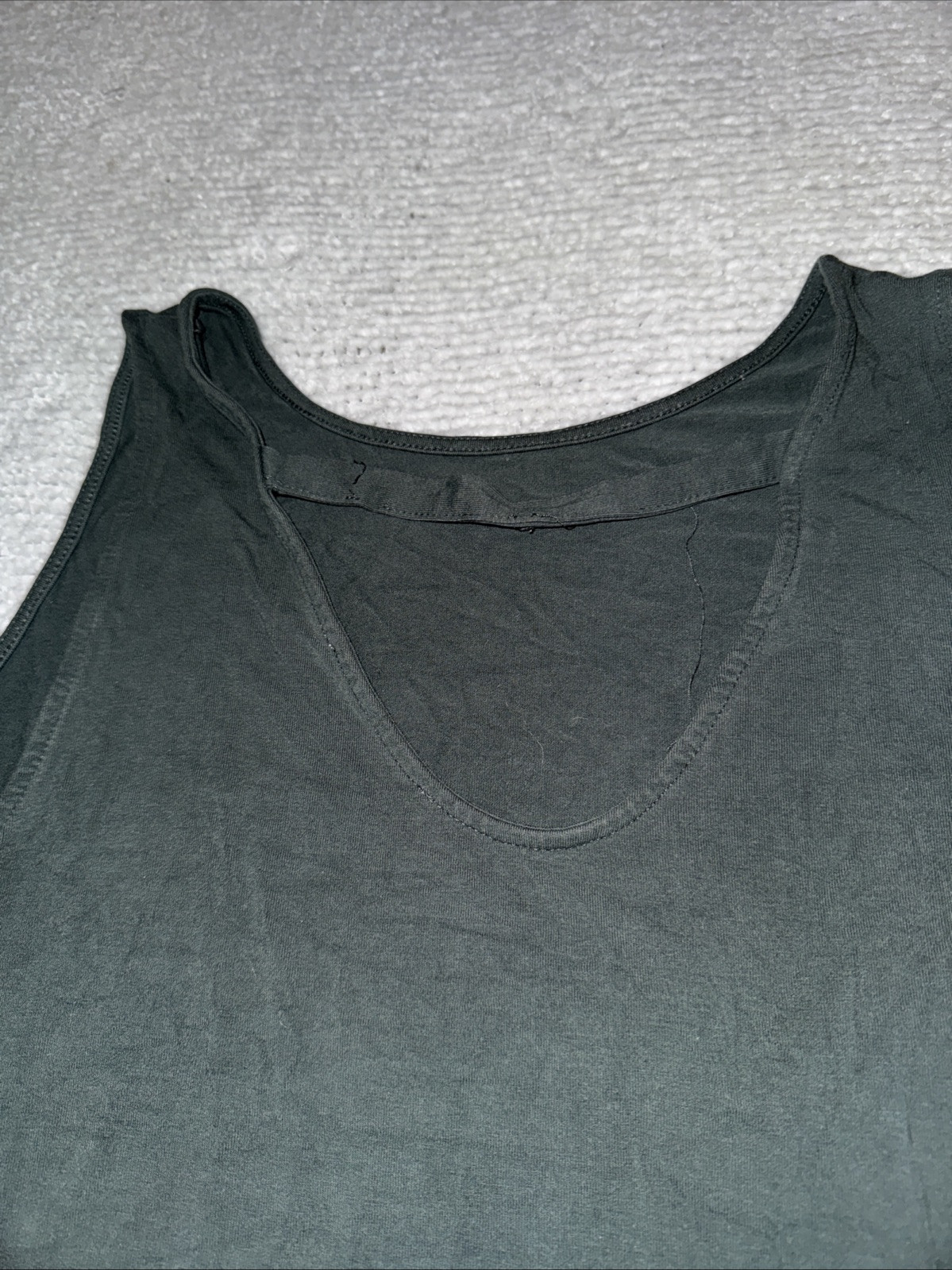 Gray Sleeveless Rayon Mini Short Pullover Medium Sundress Tank Dress