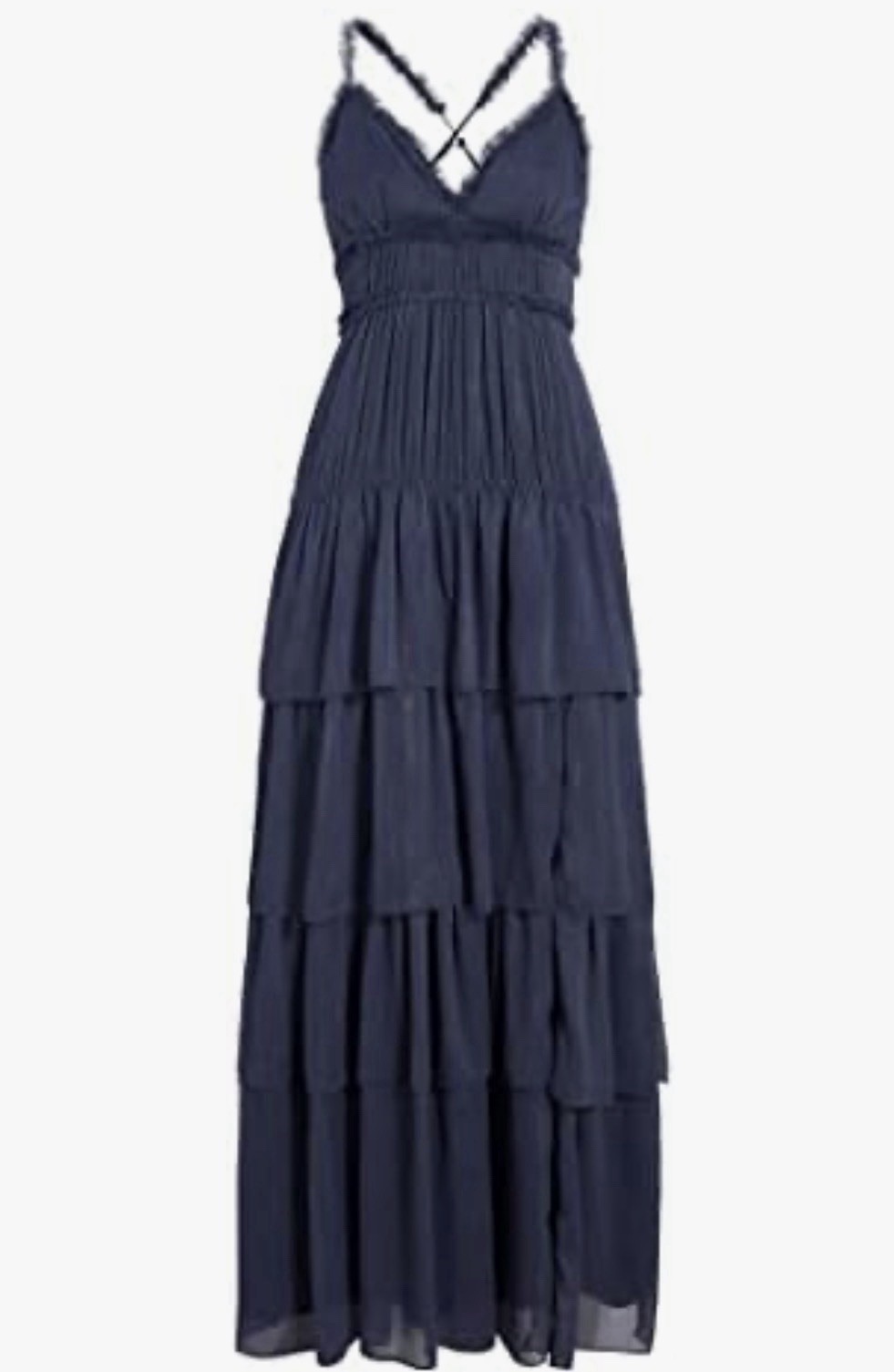 LIKELY Women’s Athena Maxi Dress Size 0 Night Shadow Blue
