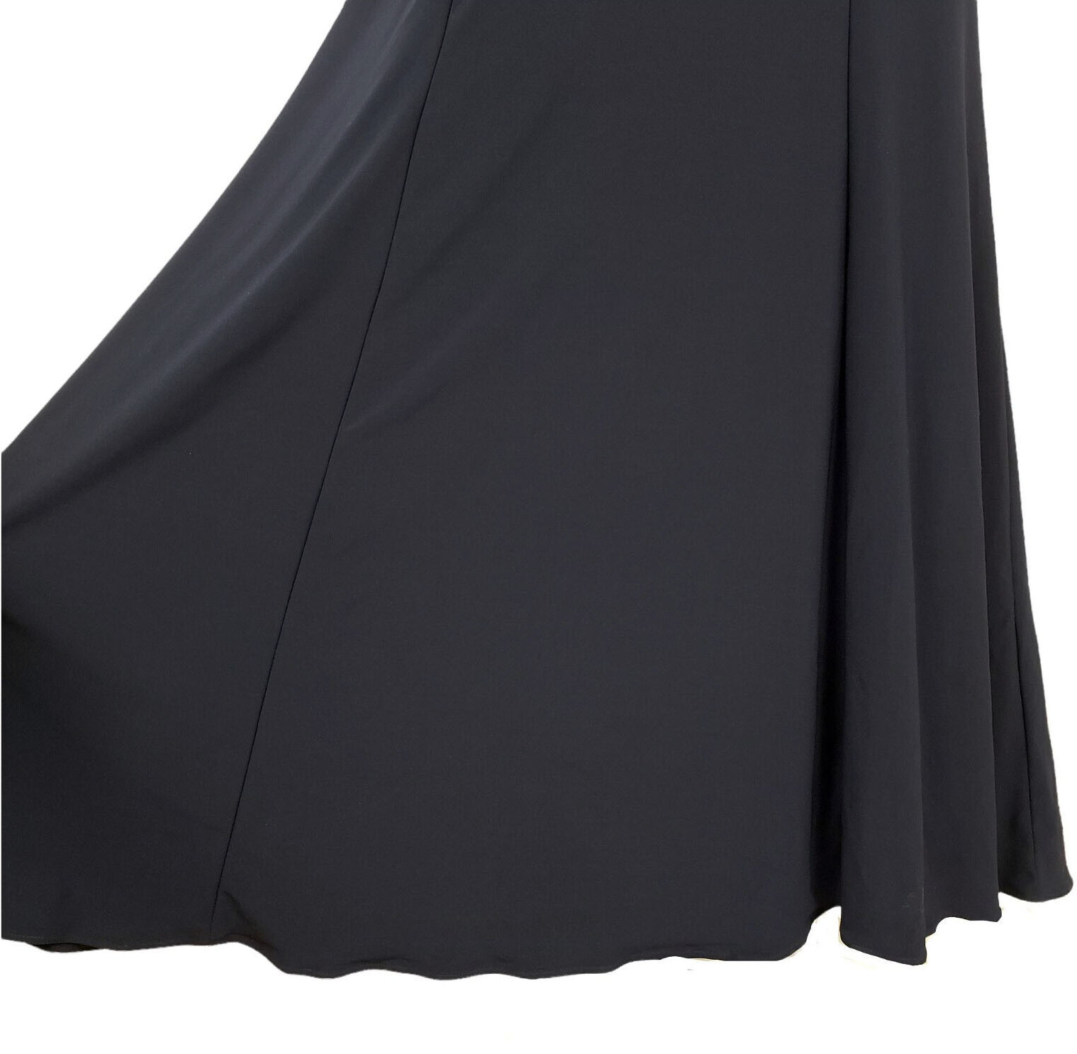 Xscape Women’s Beaded Mesh Jersey Maxi Peplum Ball Gown, Navy, Tall 6,8,10,12,14