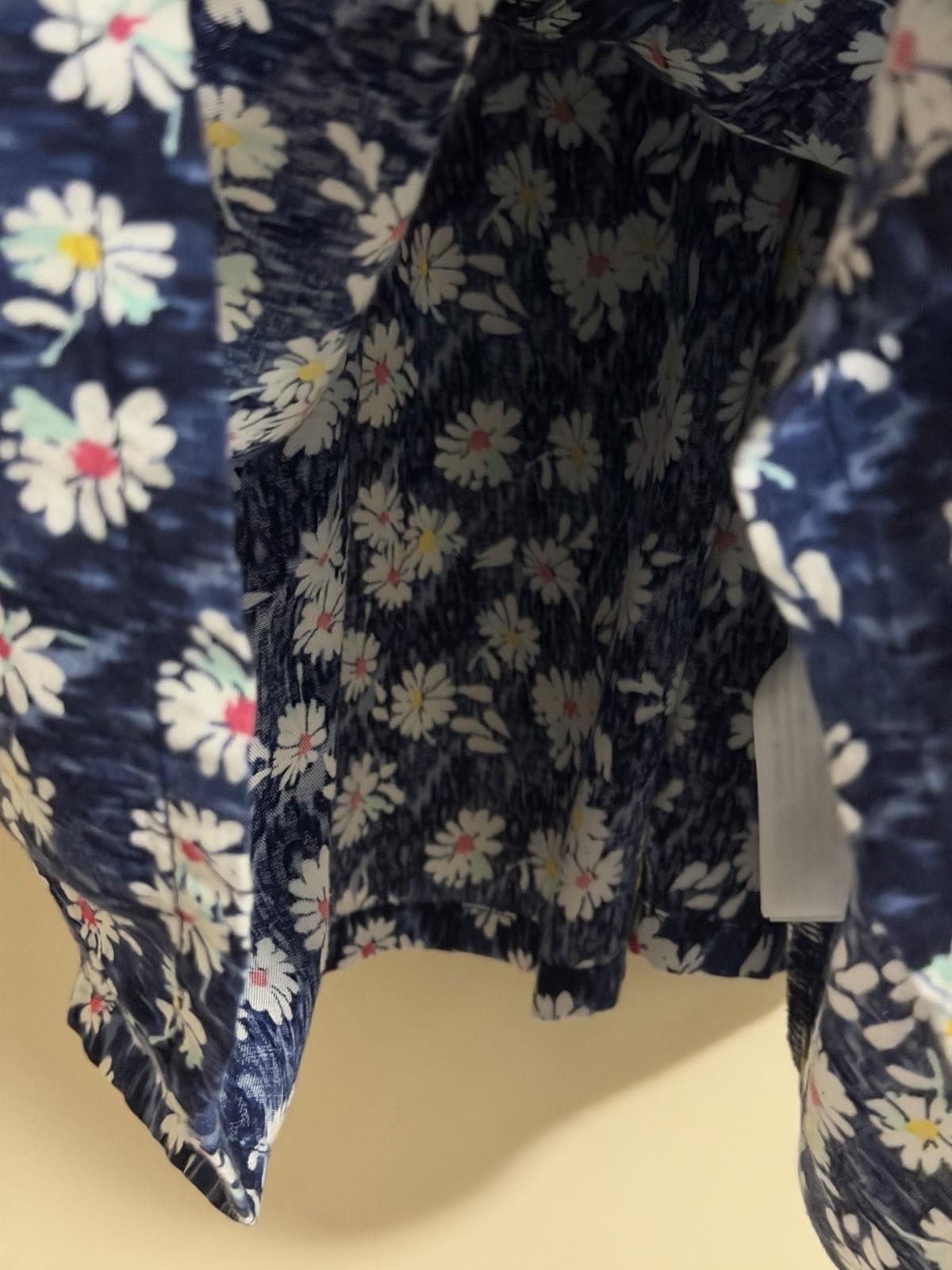 Hollister Blue Floral Strap Sundress Midi Button Down Sz M