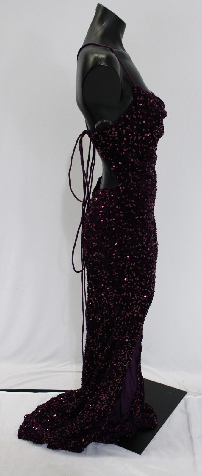 Stacees Women’s Sheath/Column Sleeveless Prom Dress JL3 Grape Size US:0 NWT