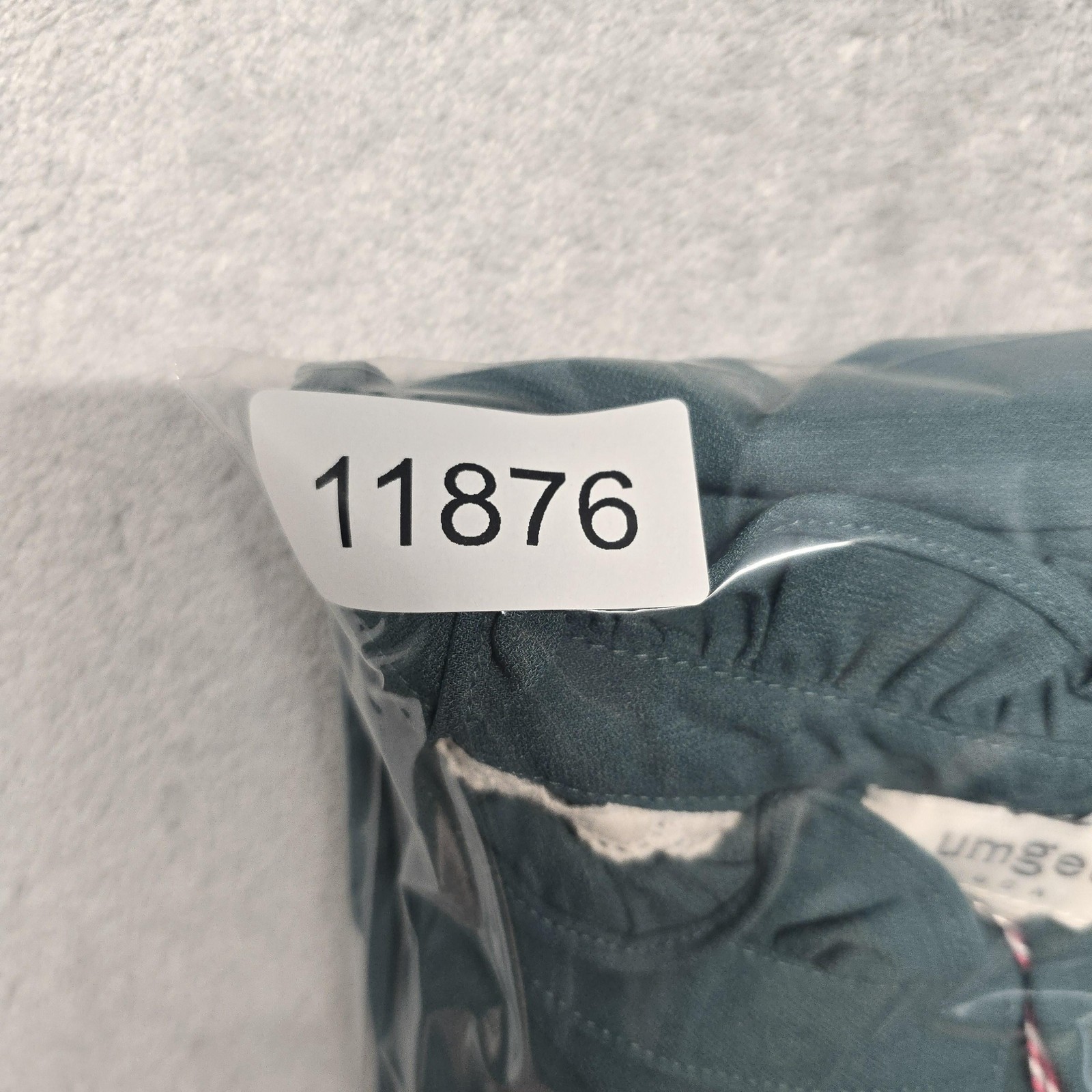 Umgee Dress Womens Size Medium Teal Green Tatum Tiered Mock Neck Midi Boho Style