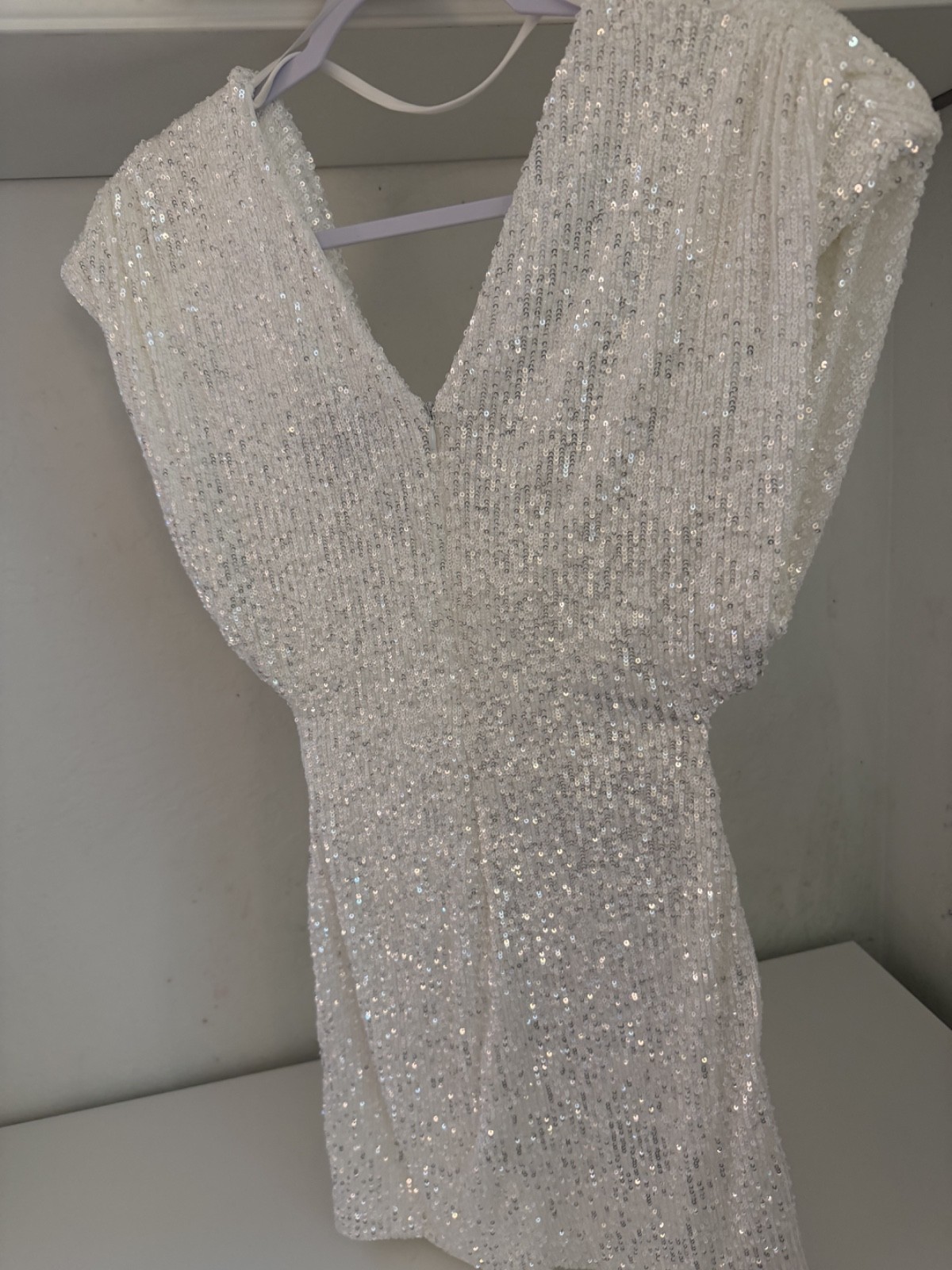 Zara Sequin midi dress Size s