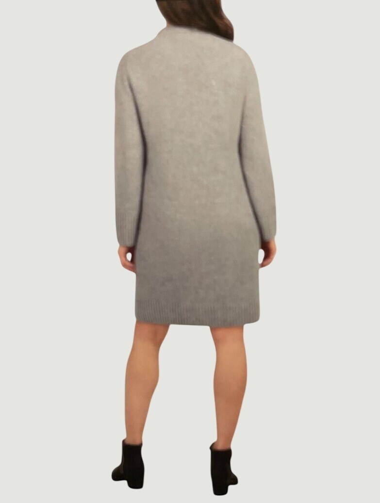 Dalia Wool Blend Women’s XL Gray Sweater Mini Dress Long Sleeve M0713