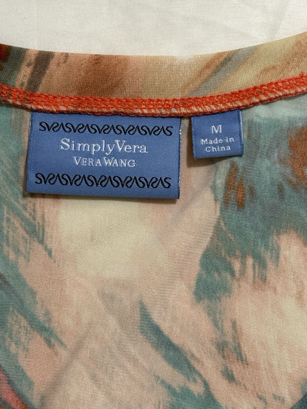 SIMPLY Vera VERA WANG Medium Geometric Print Versatile Dressy Casual Sun Dress