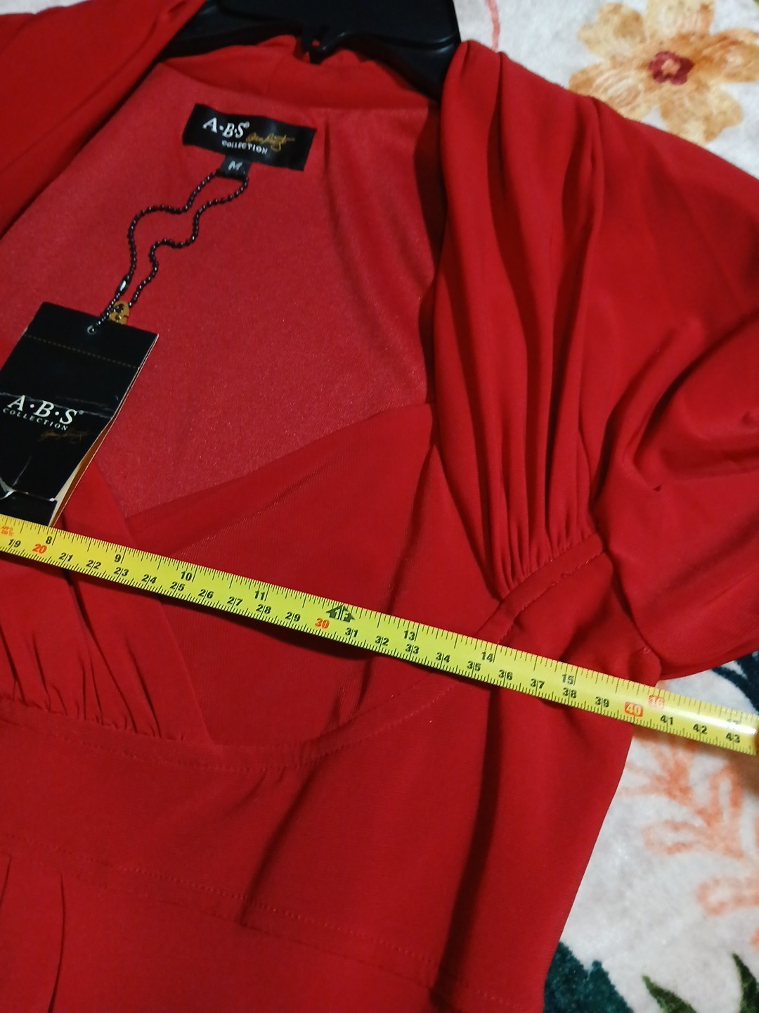Allen Schwartz A.B.S Collection Classic Holiday Women’s Size Medium Red Dress