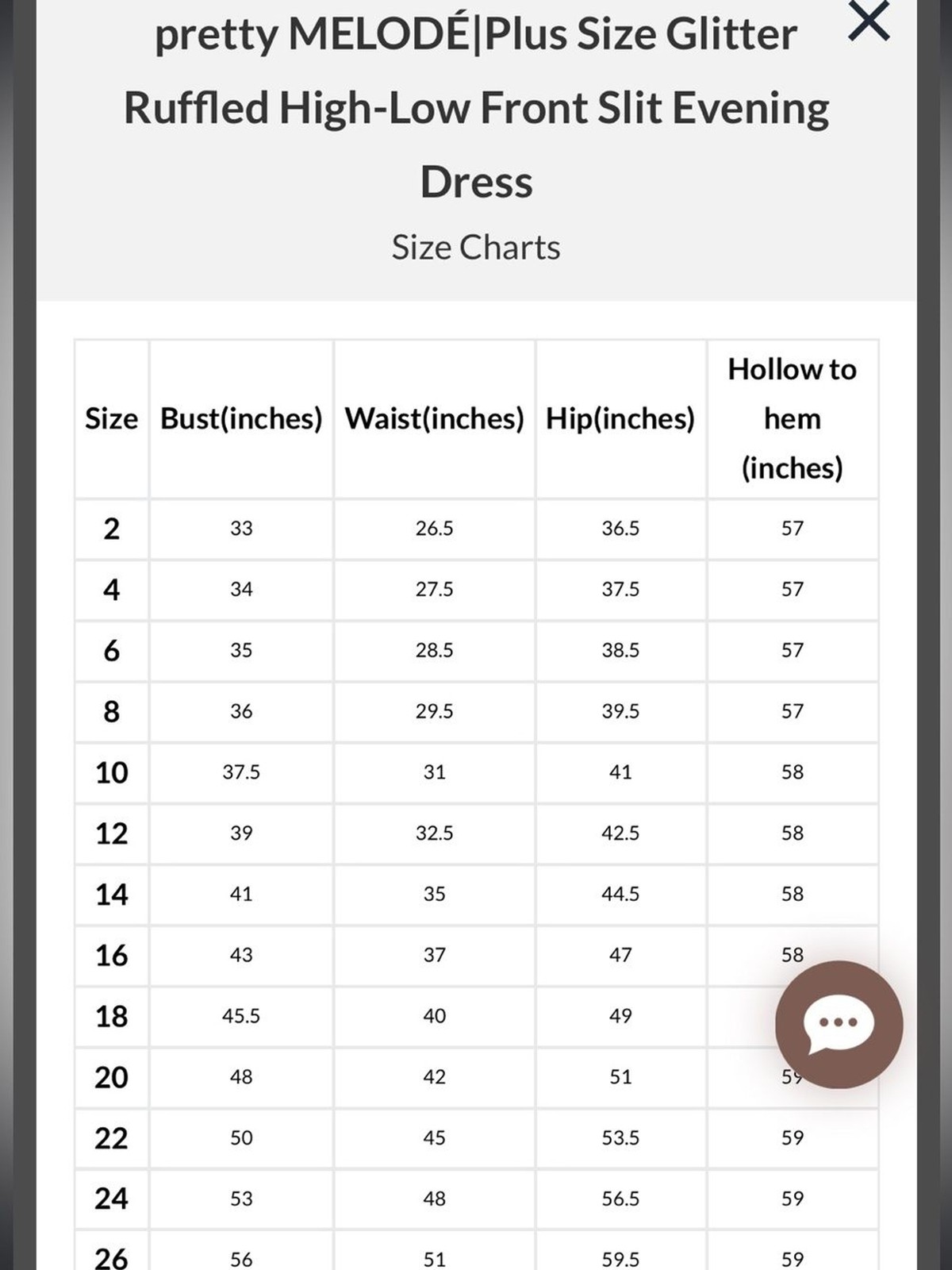 Pretty Melode Plus Size Glitter Ruffled High-Low Front Slit Evening Gown Dress