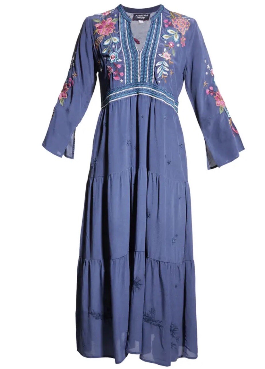 Johnny Was Silk Dress NWT L