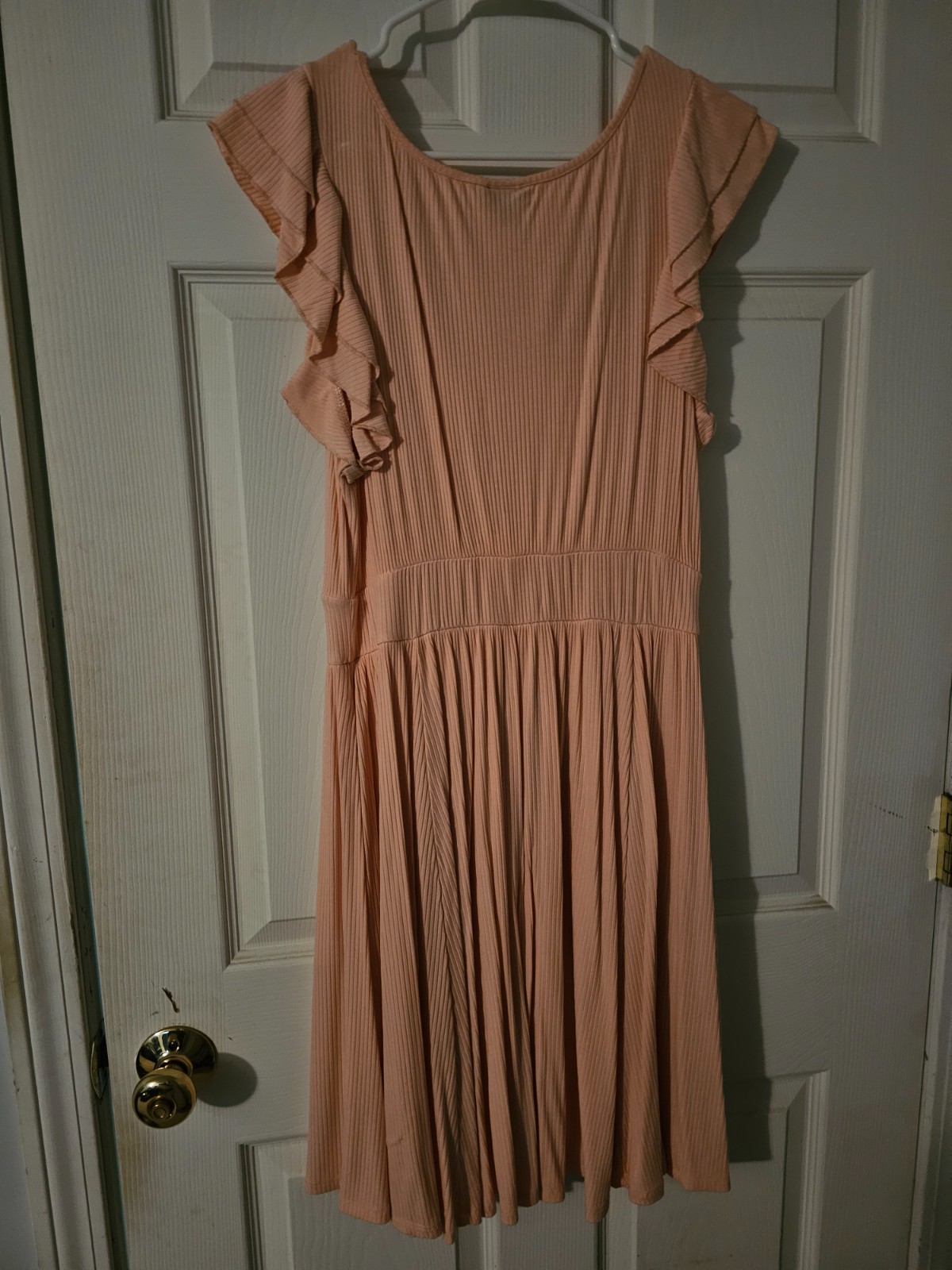 Torrid peach-colored dress