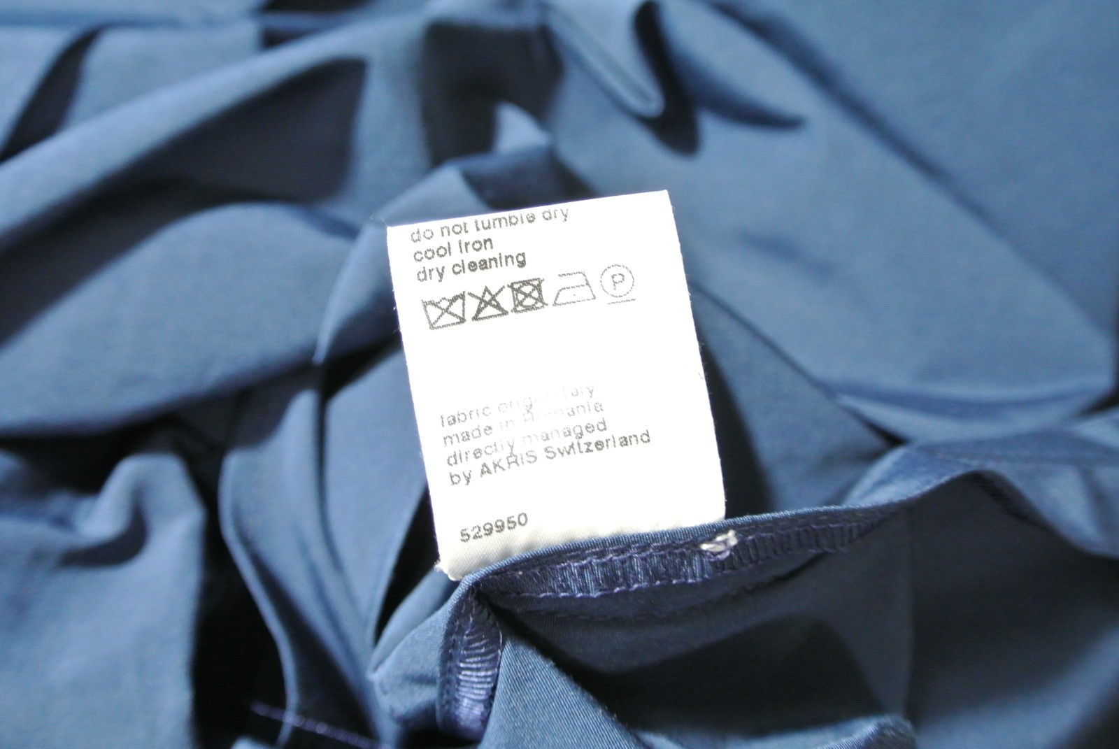 NEW, Akris Techno Taffeta Midi Dress in Navy Sz 6 #LD351