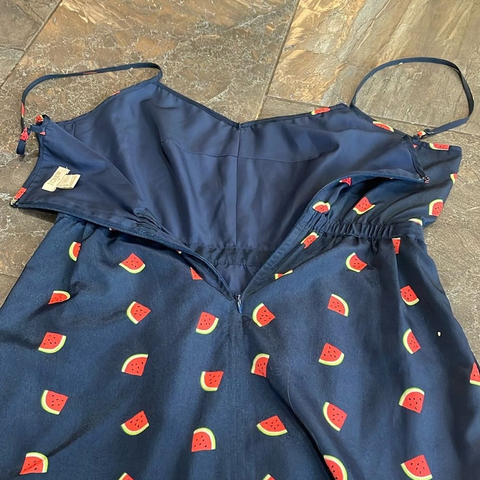 J.Crew Factory printed watermelon cami dress size 00 br br See picture for tear