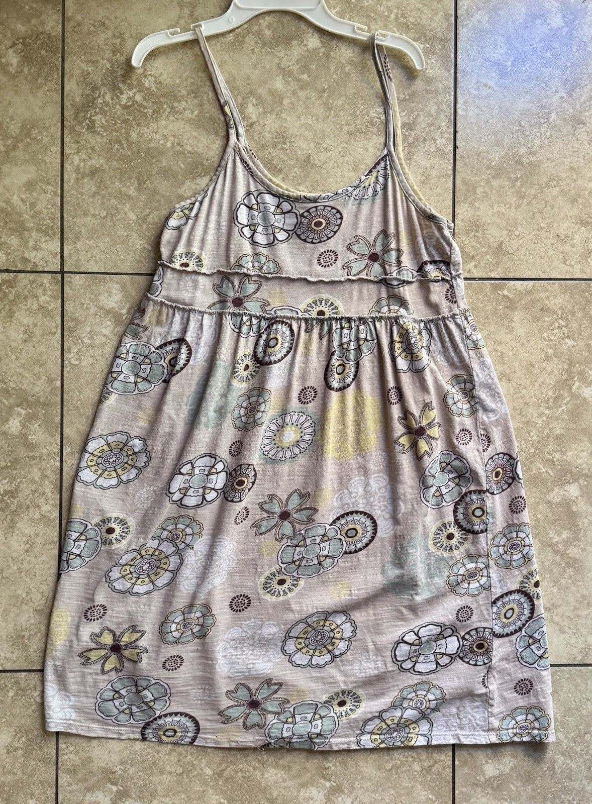 Mossimo Supply Co Spaghetti Strap Pastel Mini Dress Size M So Comfy Boho Hippie