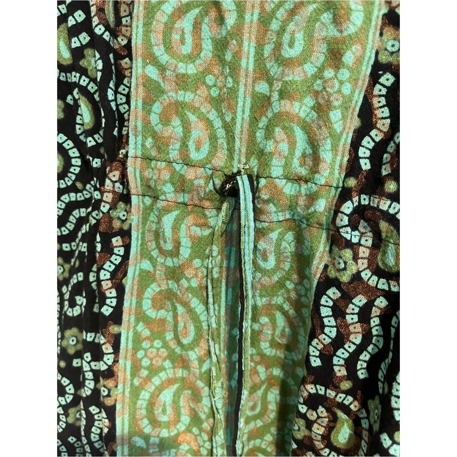 Batik Caftan Dress Lounge Wear Boho Patio Kaftan J Gee Ethnic Artsy Maxi Coverup