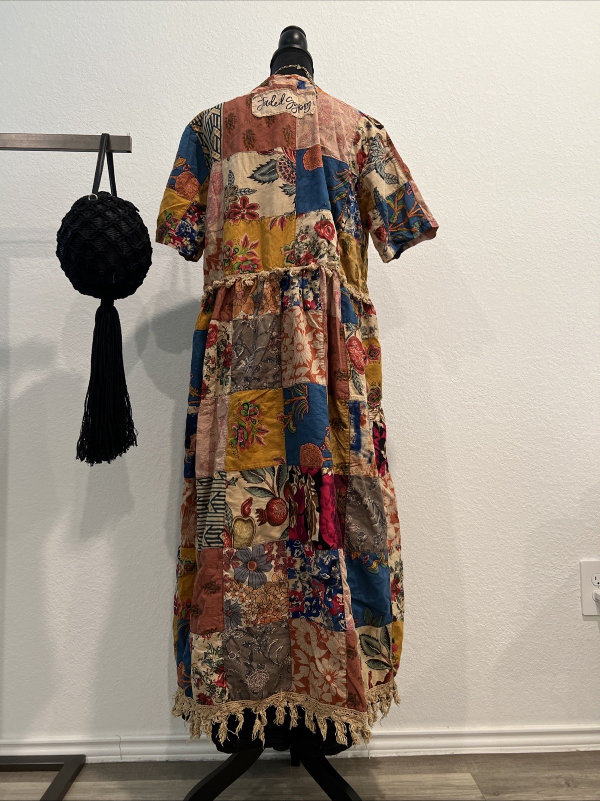 jaded gypsy Cotton Patchwork MIDI Dress OS (item 27.1)