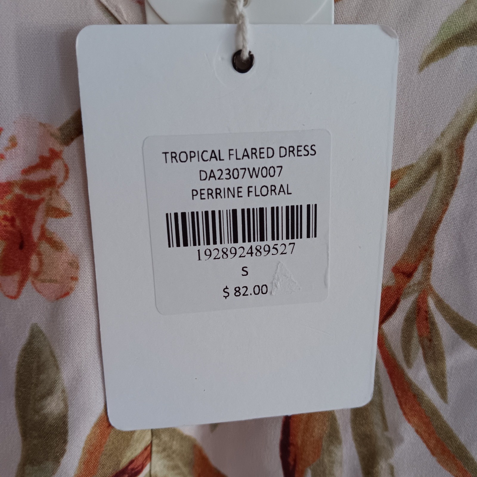 Downeast Tropical Flared Dress Womens S Perrine Floral NWT Maxi Handkerchief Hem