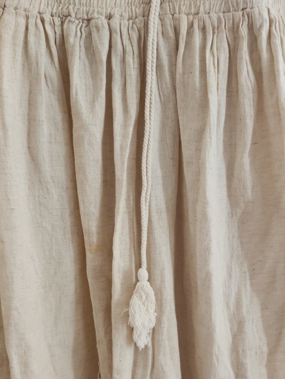 MAGIC Cream Smocked Dress Sz S