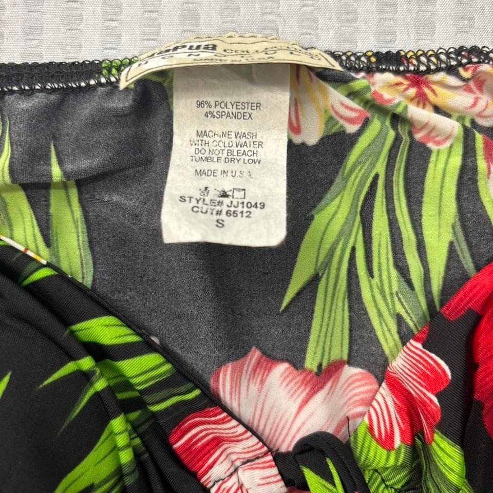Vintage NaPua Collection Honolulu Hawaiian Floral Dress Hibiscus USA S 0157