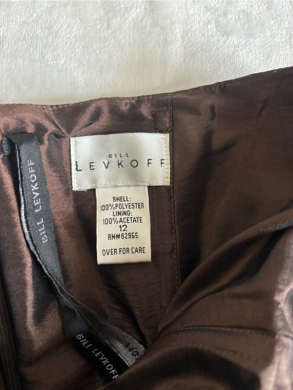 Bill Levkoff Tafetta Strapless Pleated Ruched Bubble Cocktail Dress Y2K Size12