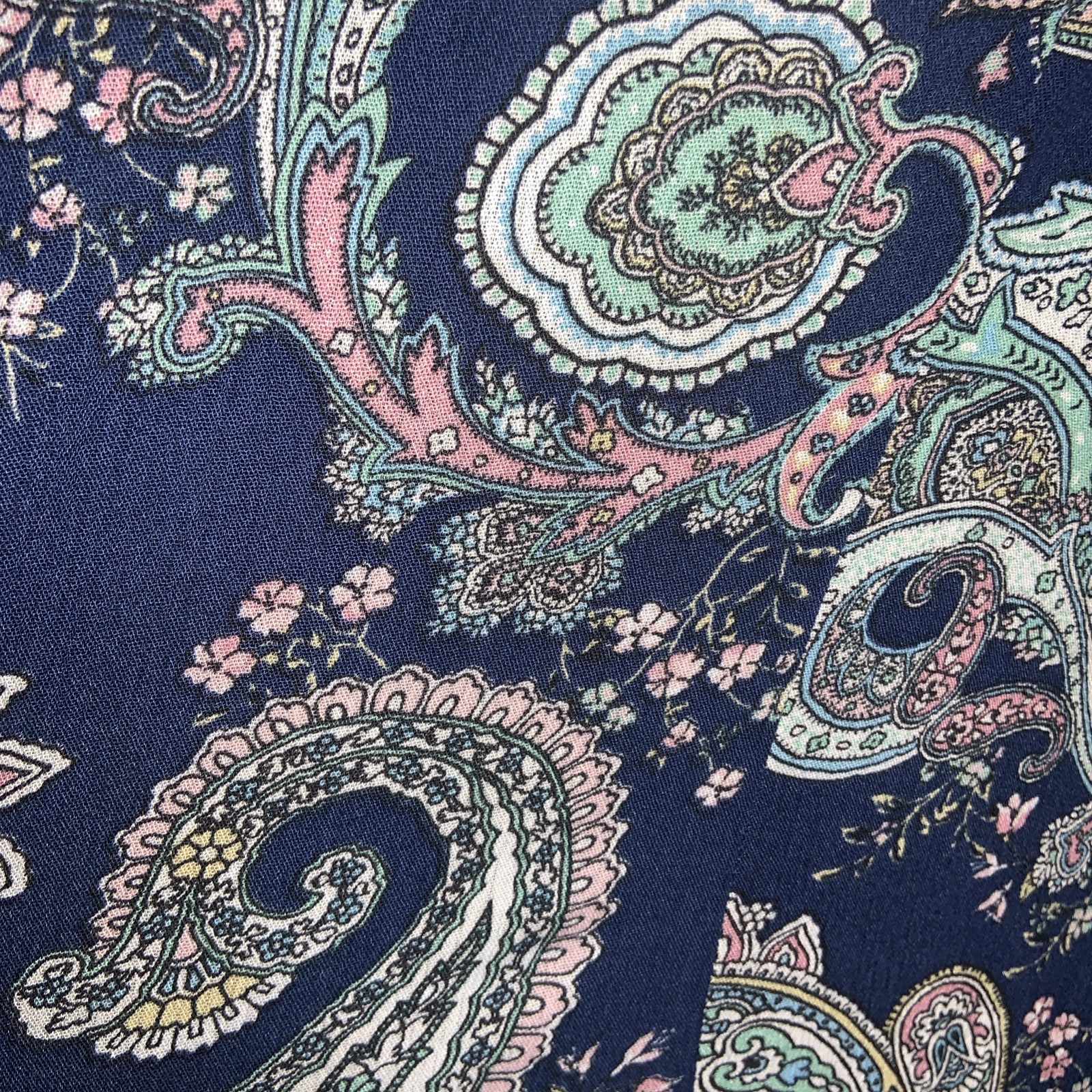 Paisley Halter Dress Medium Blue Resort Vacation Ruffle Hem Boho NWT Sexy