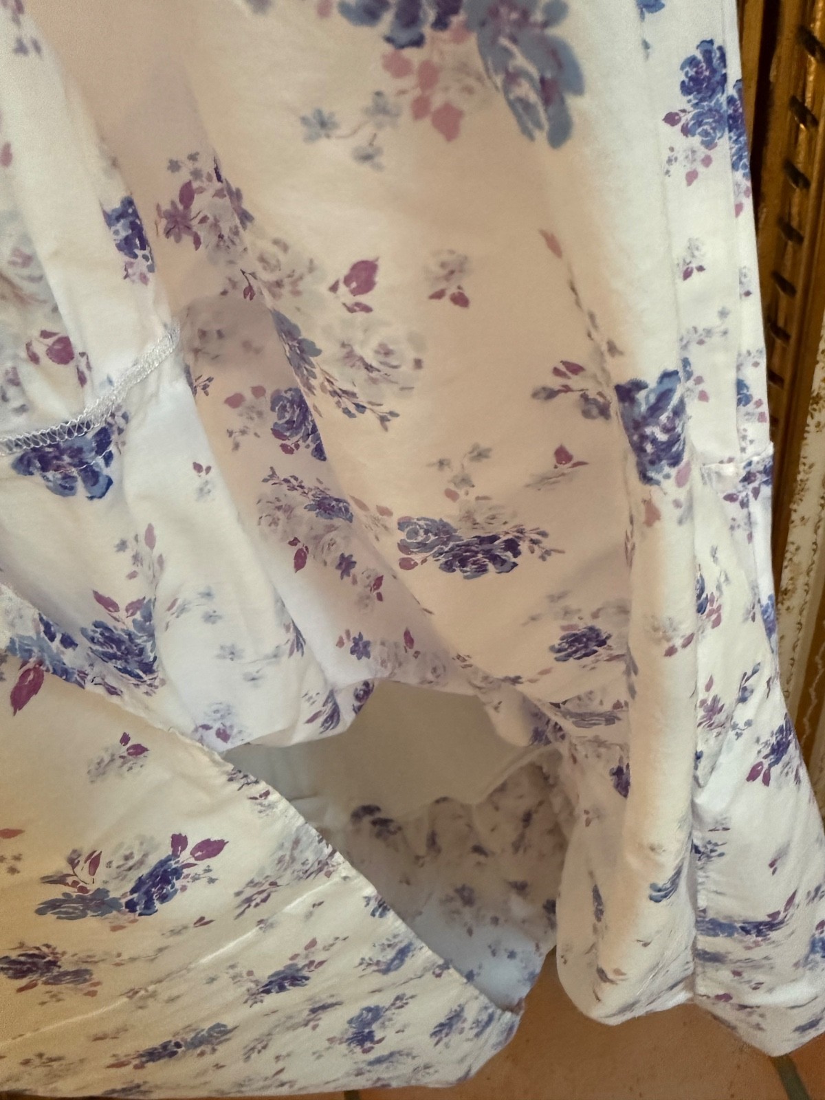 LoveShackFancy x Target Gemma Blue White Floral Maxi Dress XXS P NWOT Cotton