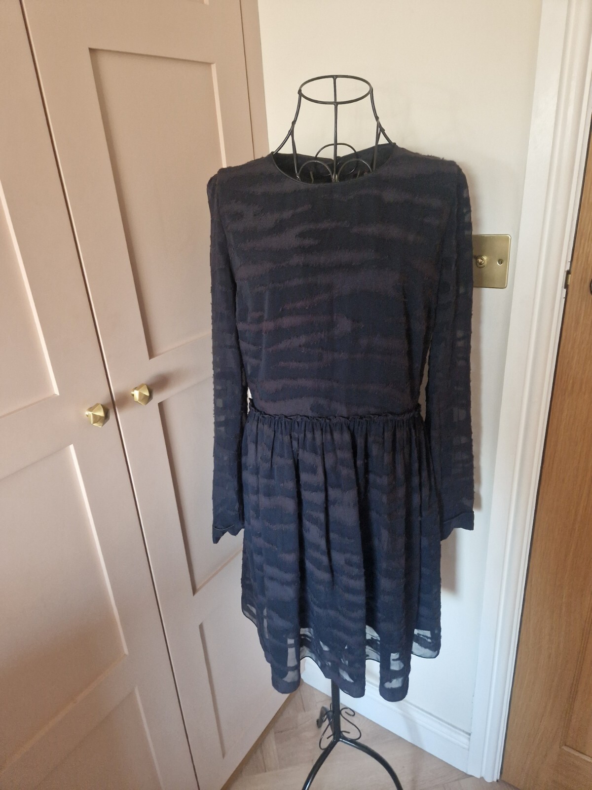 Mulberry Rare 35% Silk Dress Uk 14 US 10 EUR 44 MADE IN ITALY