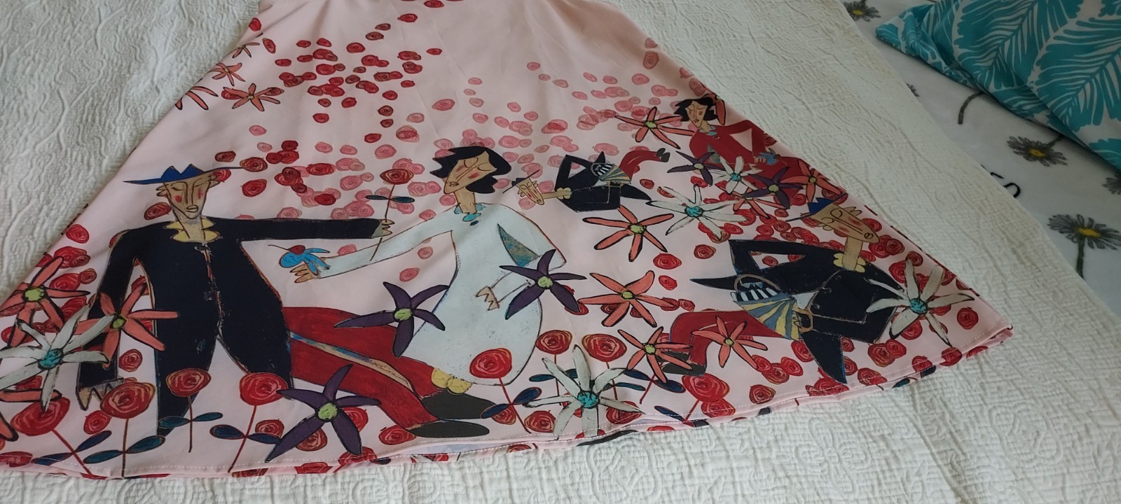 Abstract Whimsical Shift Dress Size S