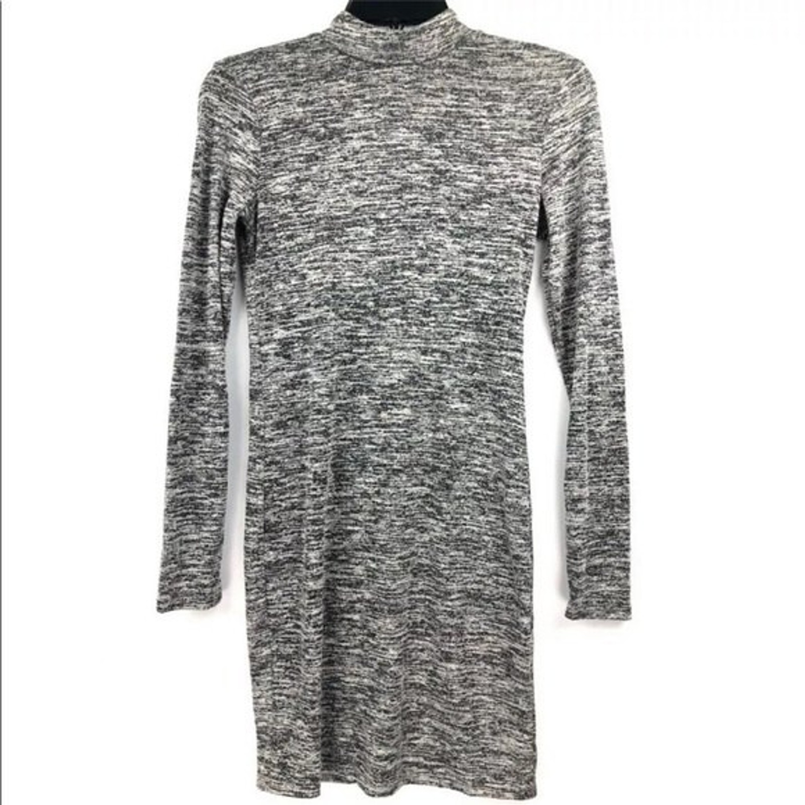Free Press Women’s Gray Sweater Keyhole Dress Size XL