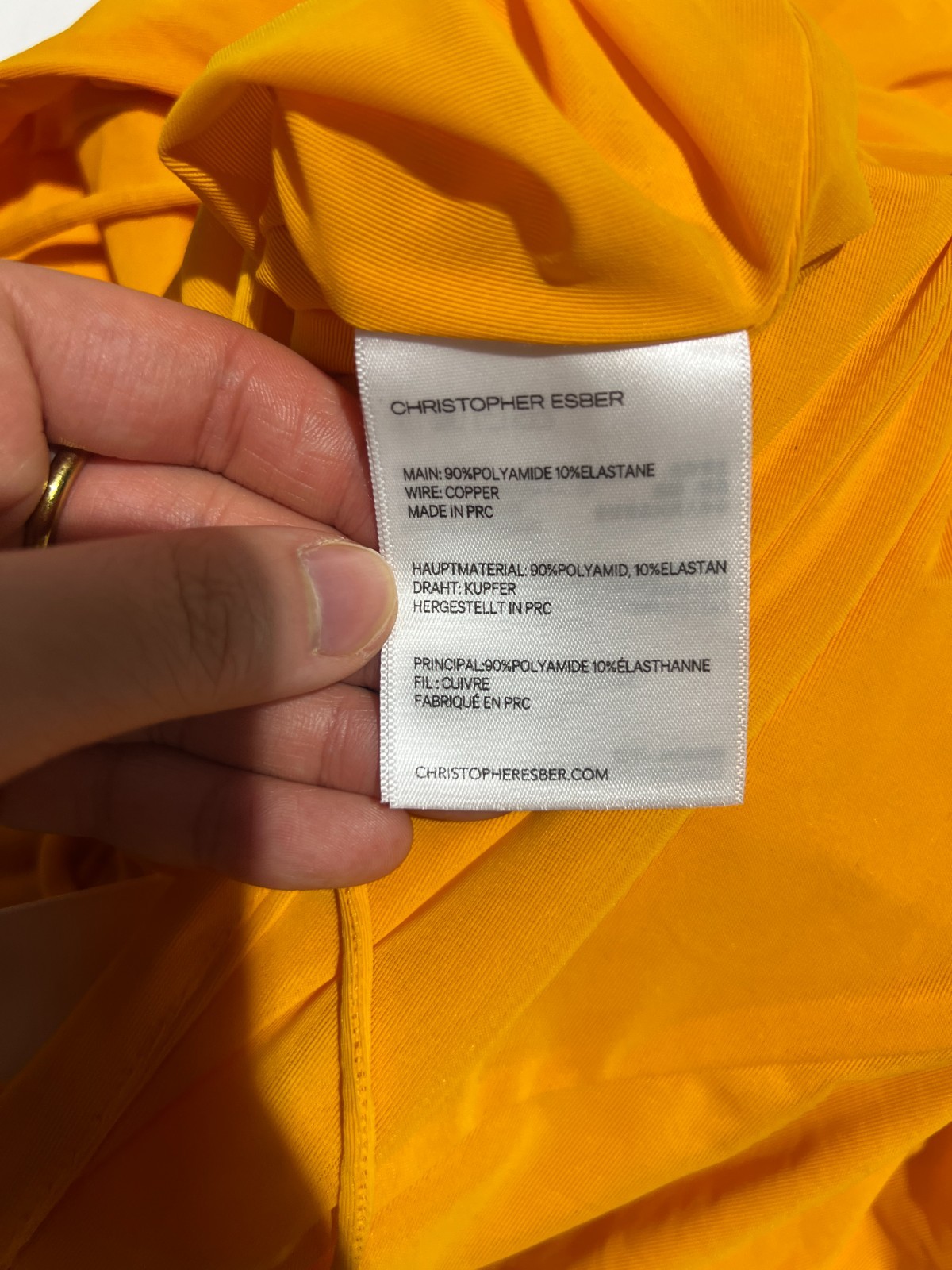 BNWT CHRISTOPHER ESBER TANGELO MOULDED VENUS DRESS – SIZE 6 US