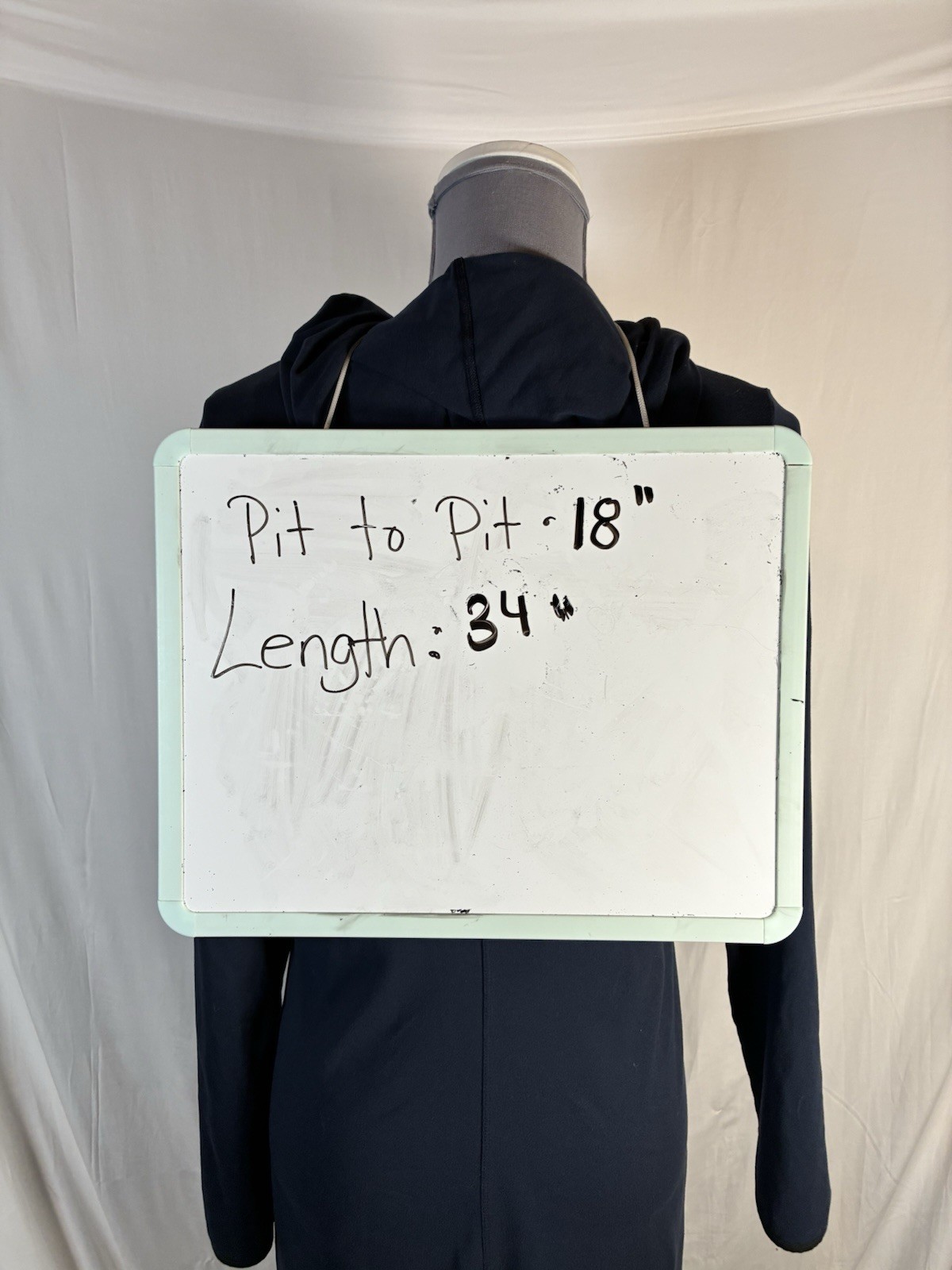 The North Face Empower Hooded Dress Navy Womens Size Large Stretch Long Sleeve