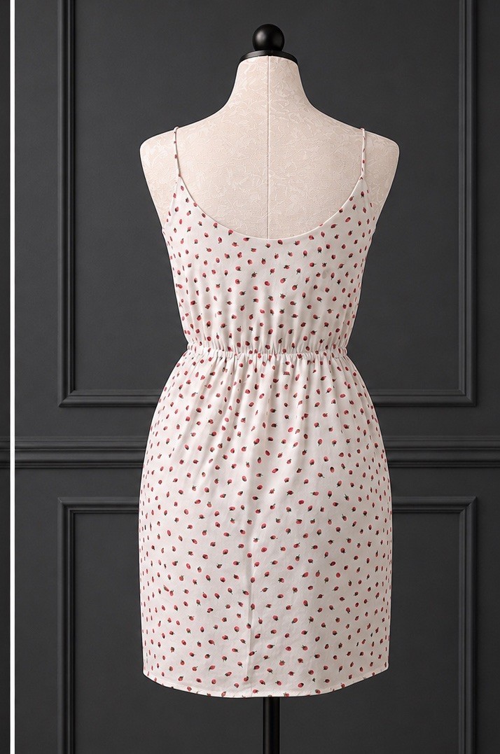 Strawberry Print Dress