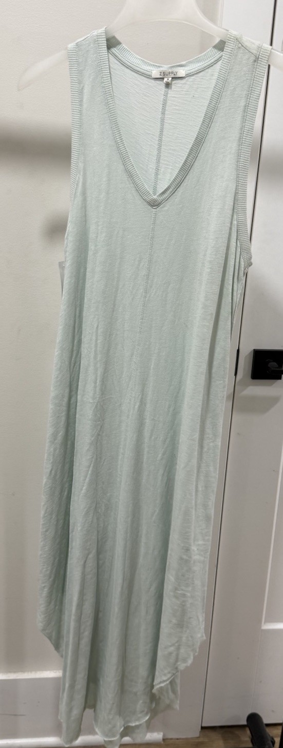 Z Supply Womens Sz Med Scoop Neck Slub Reverie Tank Midi Dress NWT *read*