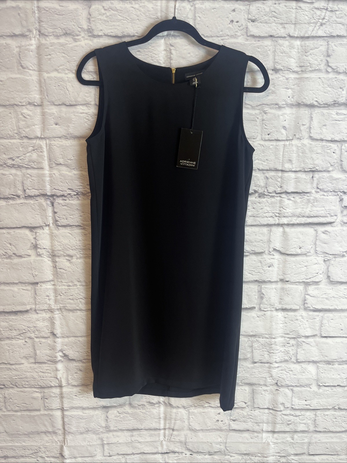 Adrienne Vittadini NWT Classic Elegant Capsule Wardrobe Black Sheath Dress 6