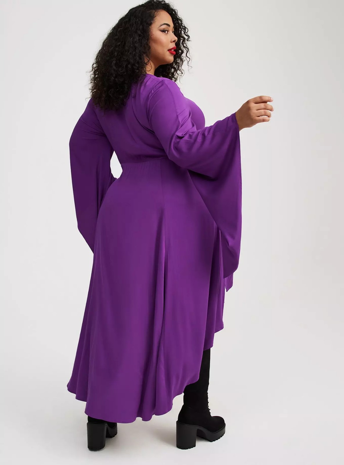 Torrid Halloween Witch Dress Hilo Lace Up Purple COSPLAY NWT New 4X
