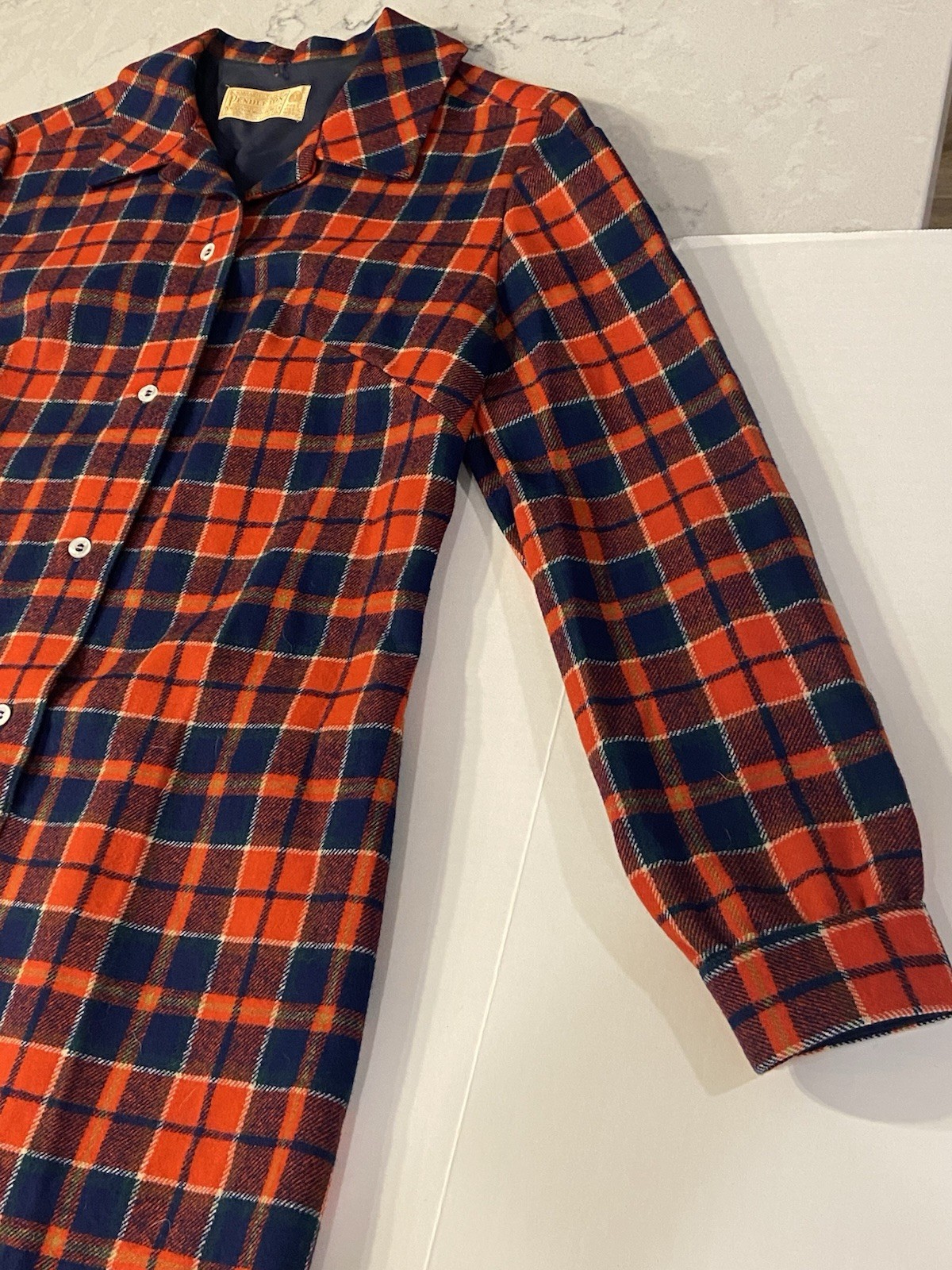 PENDLETON PORTLAND COLLECTION 100% VIRGIN WOOL LONG SLEEVE DRESS