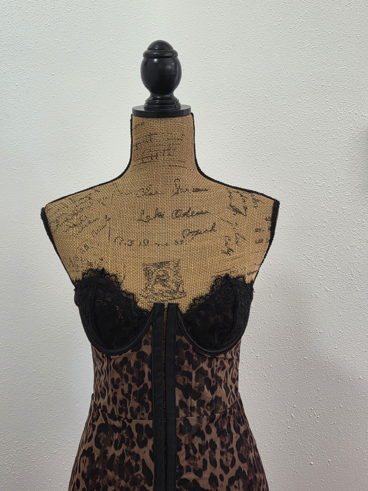 NWT Current Mood Dolls Kill Cheetah Print Mini Dress With Front Hook Closure