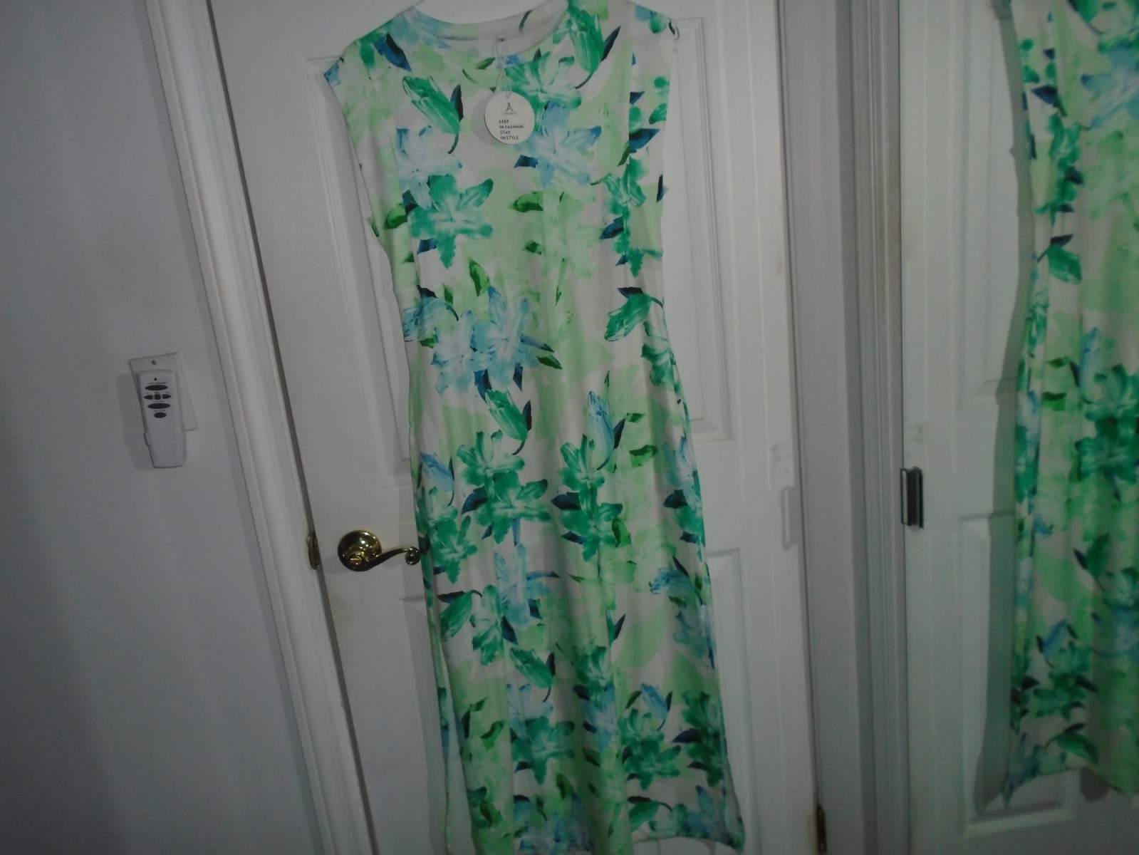 Anrabess Green Floral Maxi Dress Size Small New with Tags