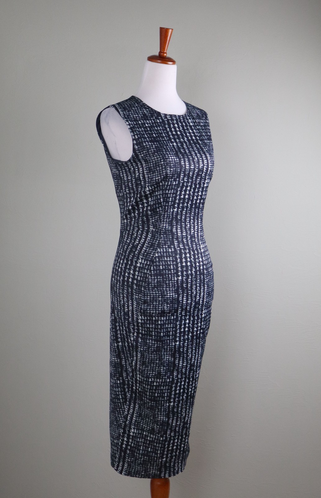 SPORTMAX CODE Max Mara $965 Houndstooth Glen Plaid Sheath Dress Size US 6