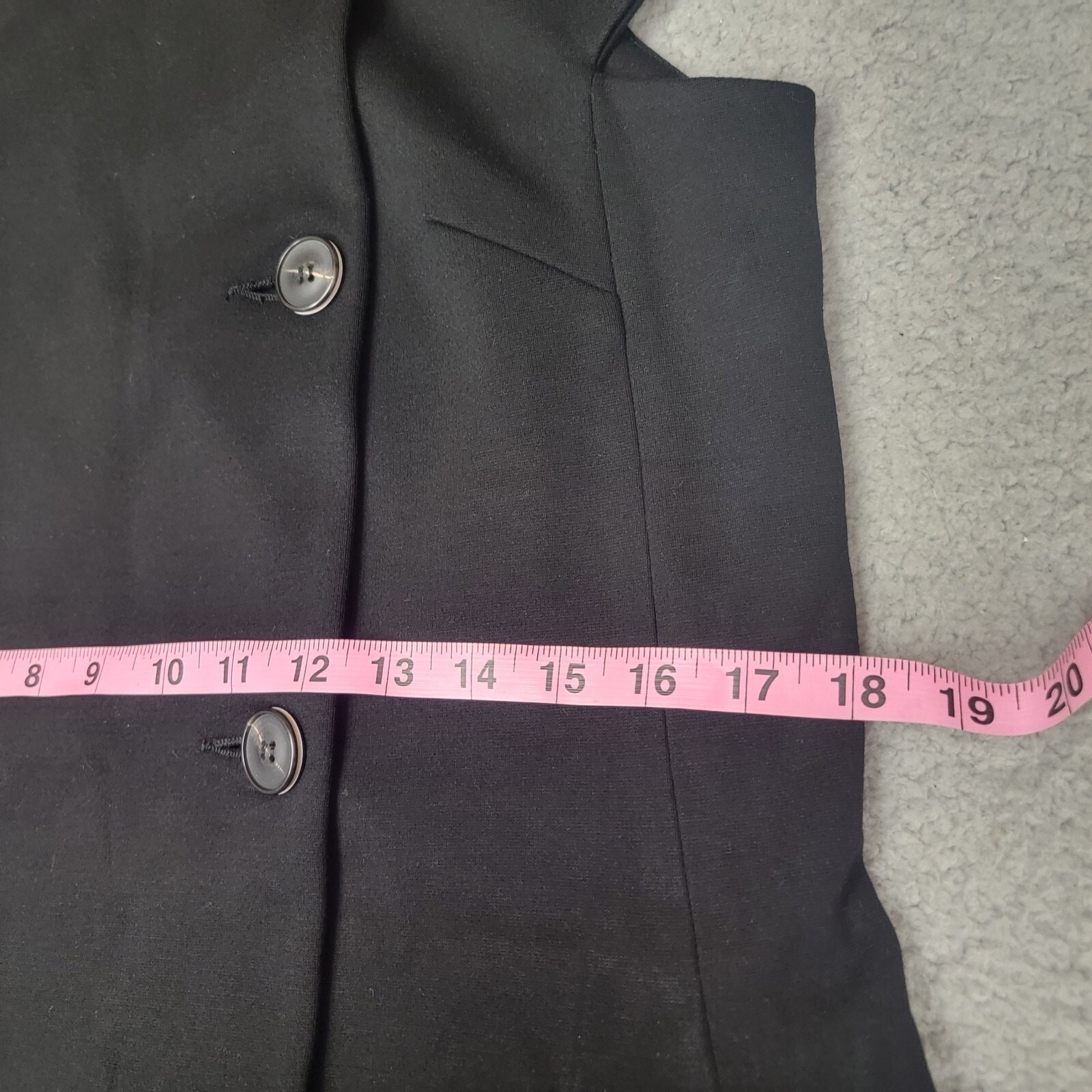 Pearl by Lela Rose Ponte Button Front Shift Dress 8 Black Sleeveless Pockets