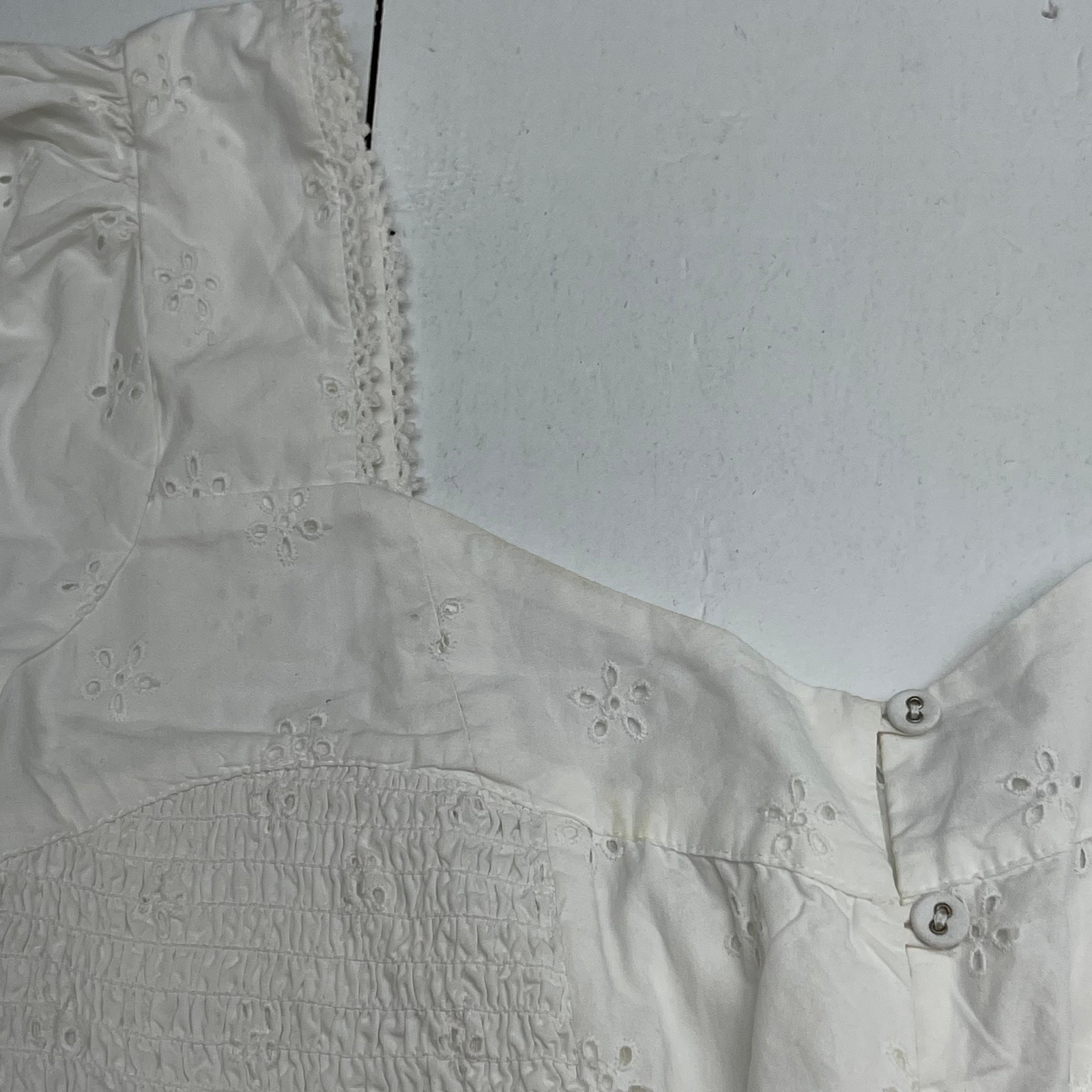Spell & The Gypsy Collective Bo Mini Dress White Women’s Size Medium New Defects