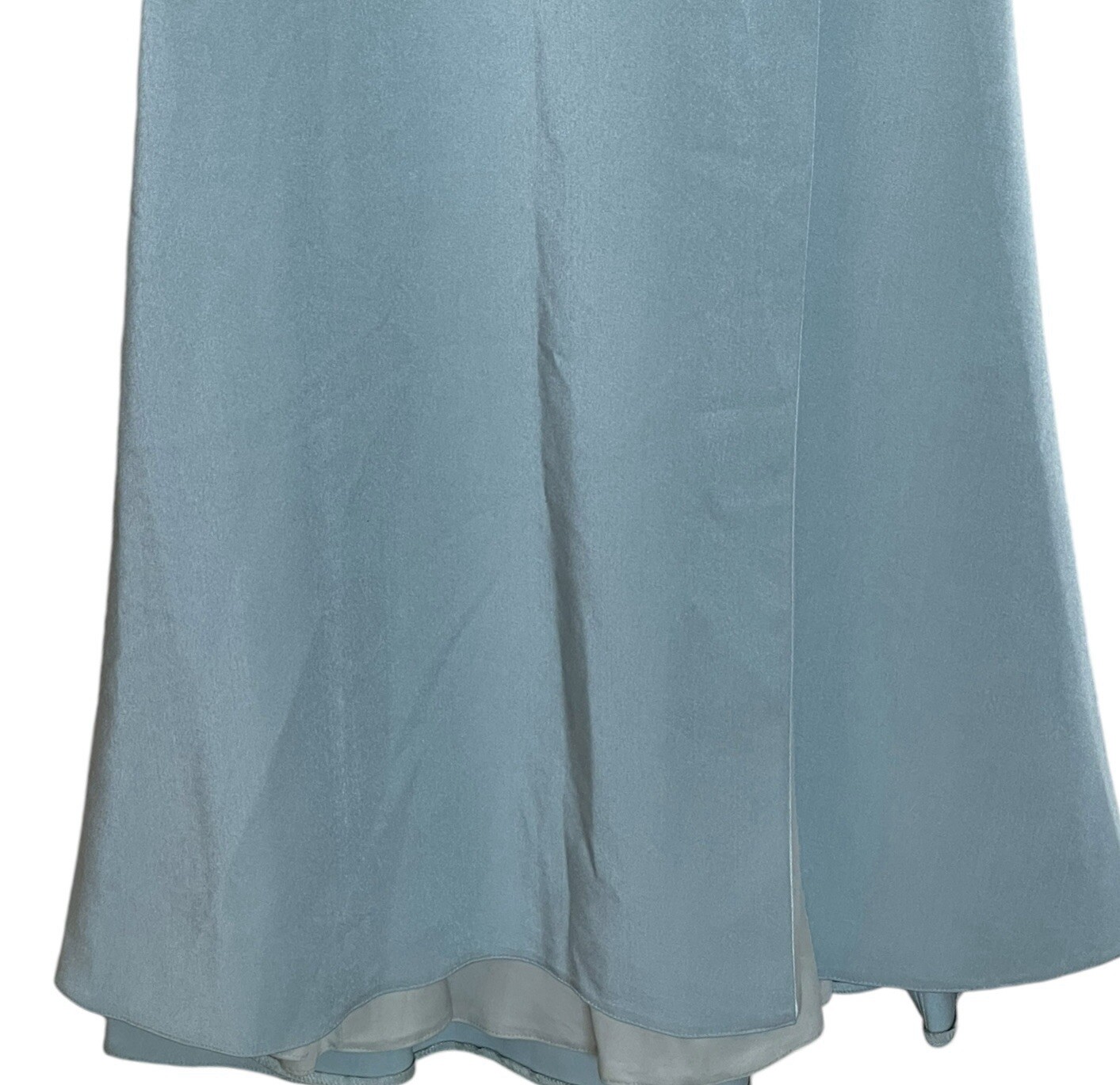 Mac Duggal Gown Dress Size 2 Embellished Beaded Cap Sleeves Sea Mist 79298