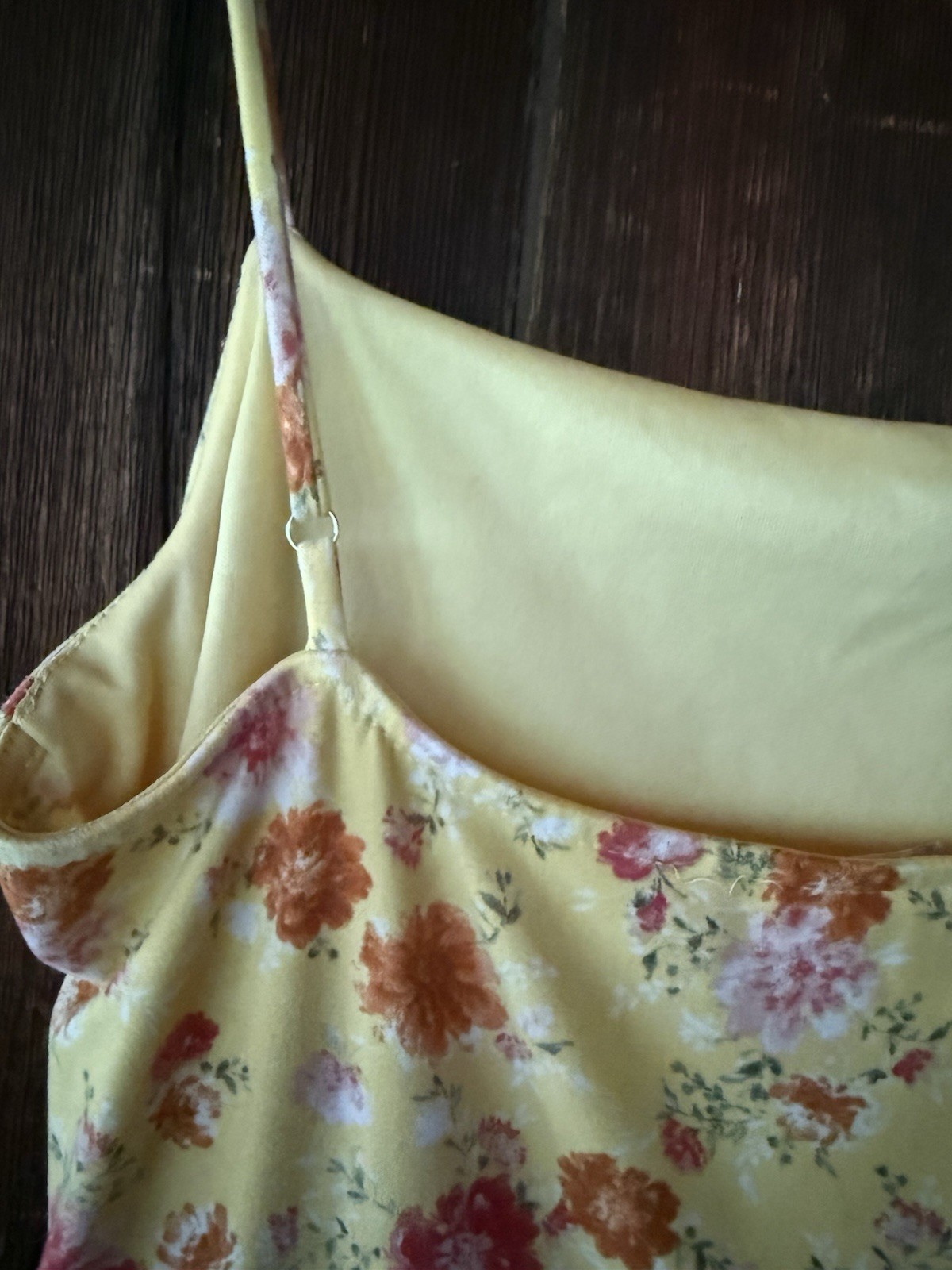 Altar’d State Yellow Floral Tie-Waist Dress Women’s Large