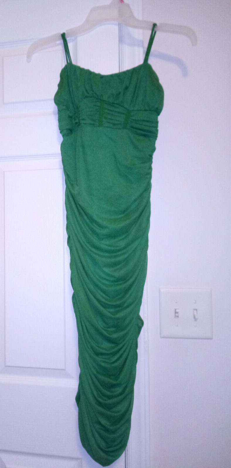 Fiestar Green Spaghetti Strap Coctail Party Dress – Size Woman’s Small