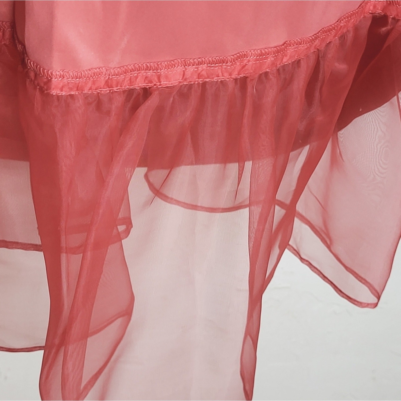 Ann Taylor Salmon 100% Silk Taffeta Strapless/Strap Fit & Flare Dress NWT Sz 12