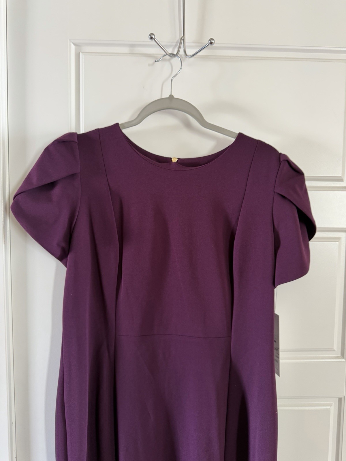 Calvin Klein Womens Aubergine Purple Modi Dress Size 14 $134.00