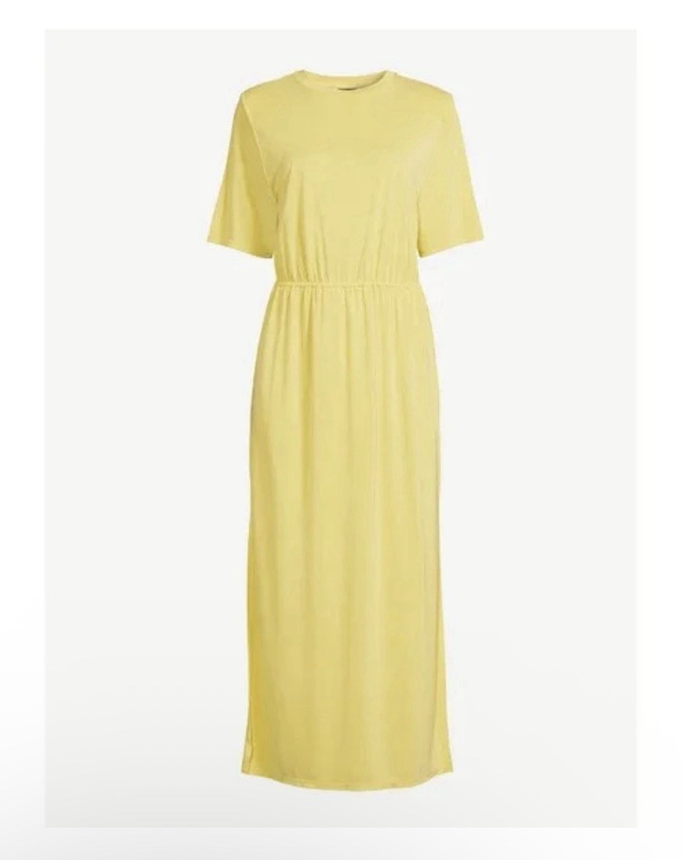 Scoop NYC Maxi Dress Modal Blend Buttercream Yellow Large (12-14) Stretch Long