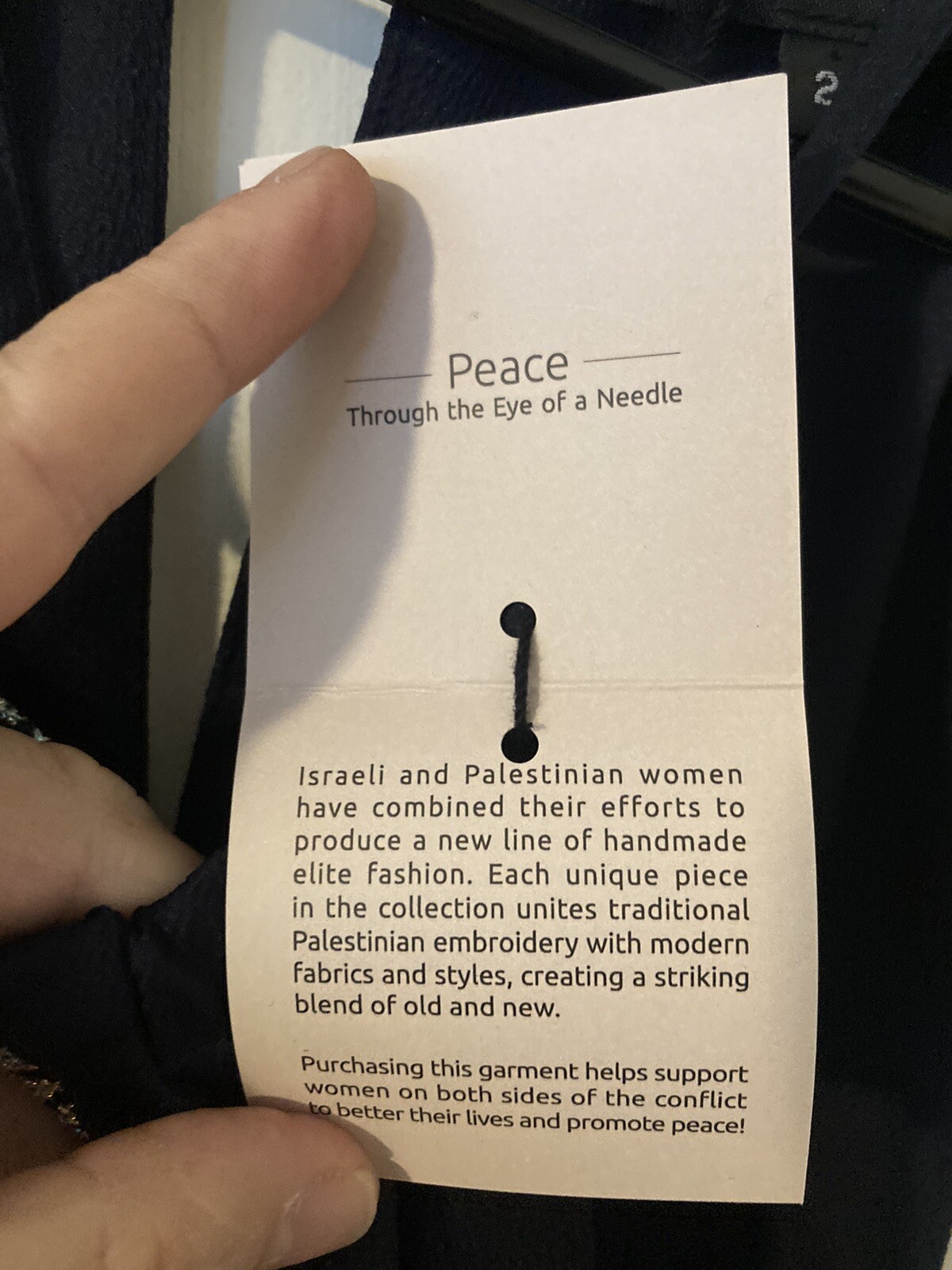 Two Neighbors Palestine & Israel Peace Through the Eye of a Needle Julia Dress 2