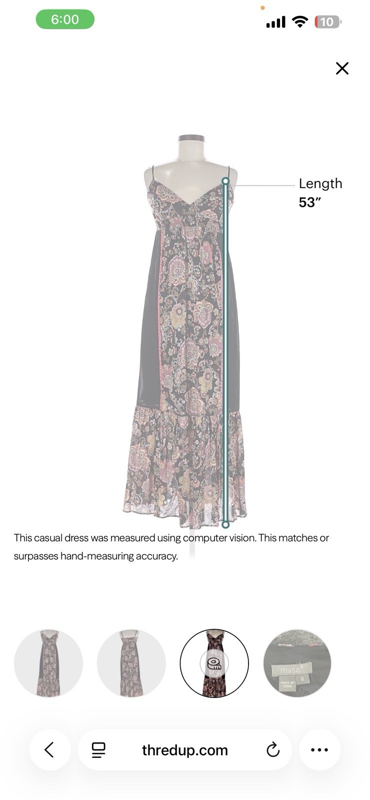 Boston Proper Muse Women’s Black Paisley V-Neck Strappy Maxi Dress Size 2