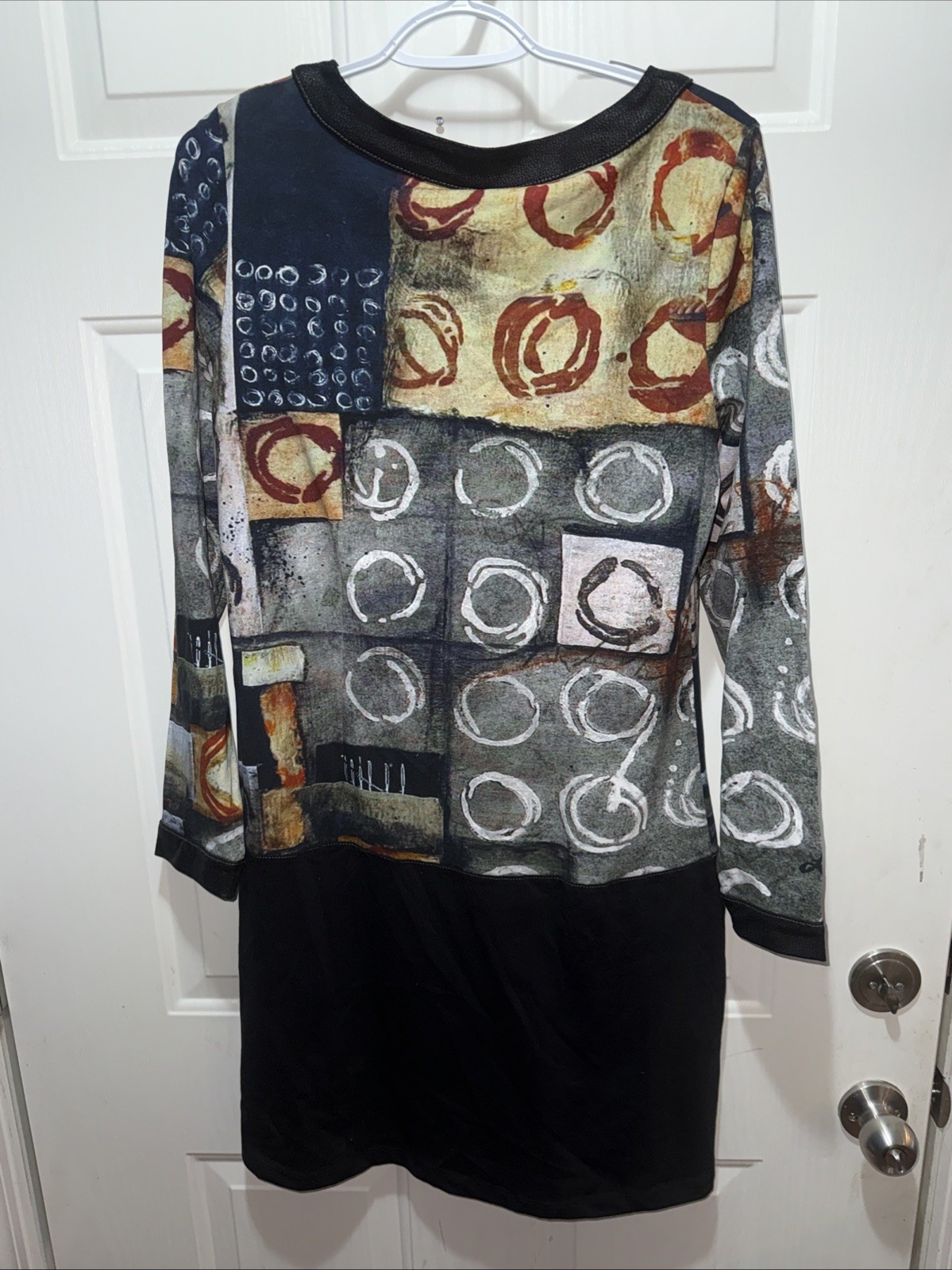 Dolcezza Simply Art Tunic Dress Medium Laura Lein-Svencner NWT Abstract Cotton